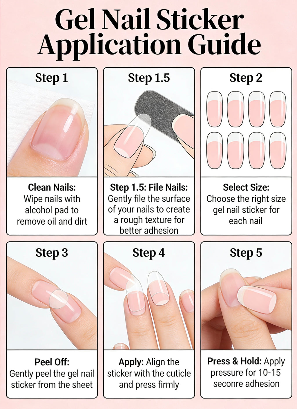 100% Hand-Painted 3D Floral & Mermaid Wave Press-On Nails | Whimsical Gradient Fake Nails Kit