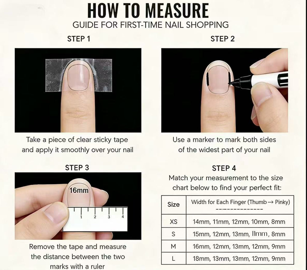 100% Hand-Painted 3D Floral & Mermaid Wave Press-On Nails | Whimsical Gradient Fake Nails Kit